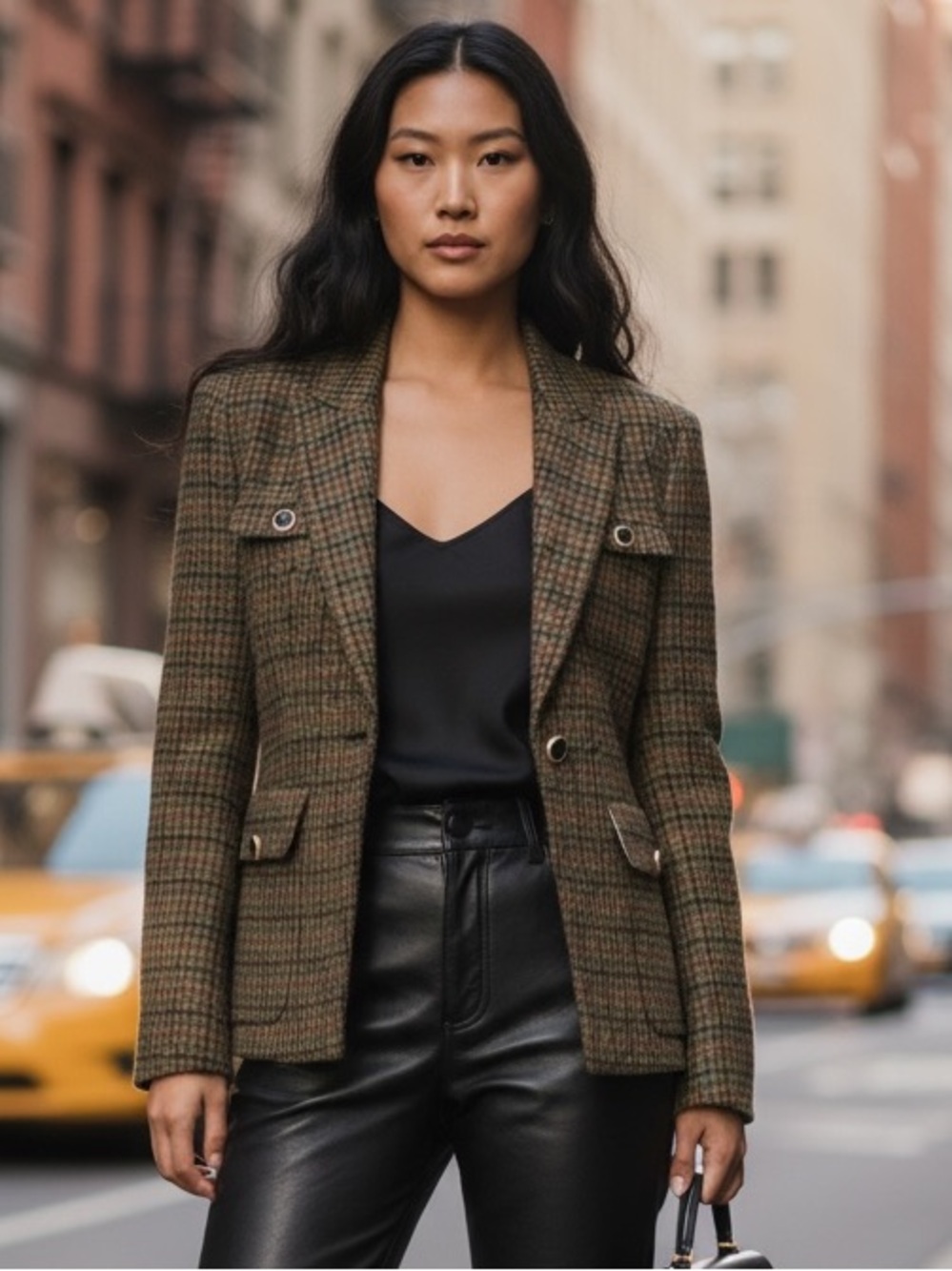 Veronica Beard Olive Plaid Wool Dickey Blazer (Zip-In Compatible) Size 8